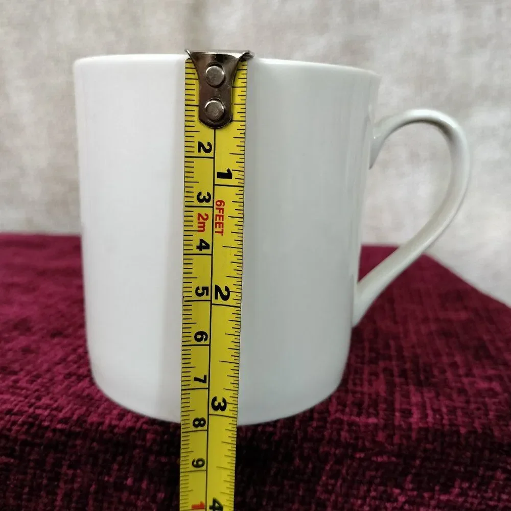 Set of 2 Pier 1 Imports White Porcelain Coffee Mugs New Essential Classic